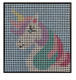 Canvas STITCHIN' LITTLES BEGINNER KIT - UNICORN  SL14   5X5"
