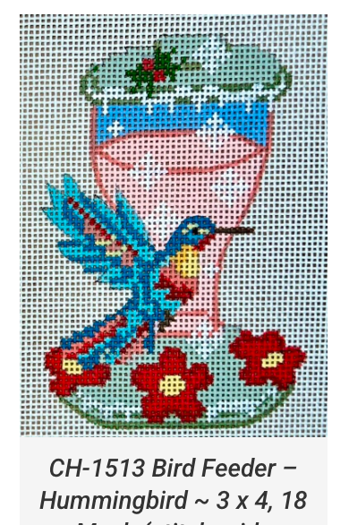 Canvas BIRD FEEDER - HUMMINGBIRD  CH1513  3X4"