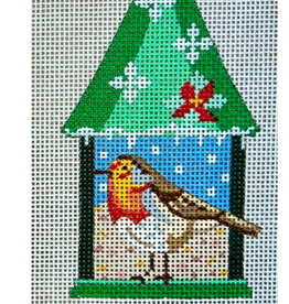 Canvas BIRD FEEDER - ROBIN   CH1515   2.5X4"
