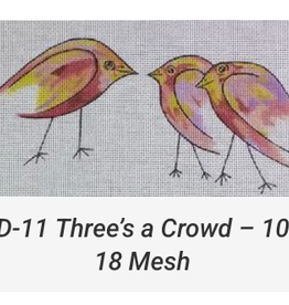 Canvas THREE'S A CROWD  ZEDD11  10X4"