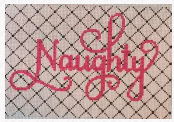 Canvas NAUGHTY  RD496A  6X9"