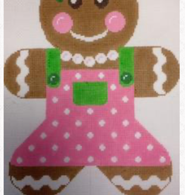 Canvas GIANT GINGERBREAD GIRL  RD048   12X9"