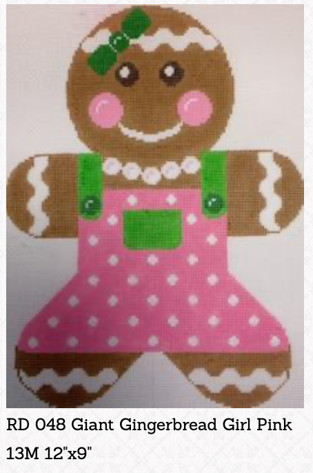 Canvas GIANT GINGERBREAD GIRL  RD048   12X9"