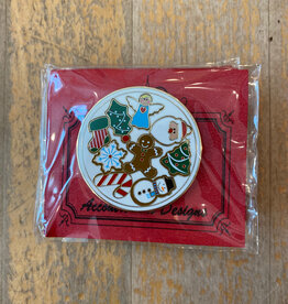 Accessories COOKIE PLATE  NEEDLE MINDER - CHRISTMAS