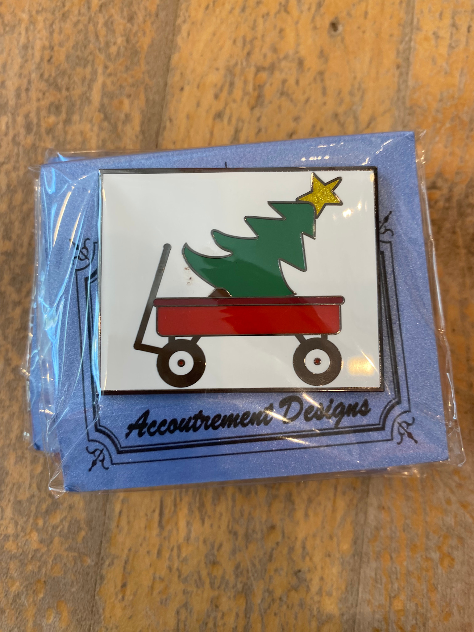 Accessories WAGON WITH TREE  NEEDLE MINDER