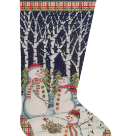 Canvas SNOWMEN IN TREES  2426