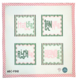 Canvas SUMMER GOALS COASTER SET ABCPD12  4X4"