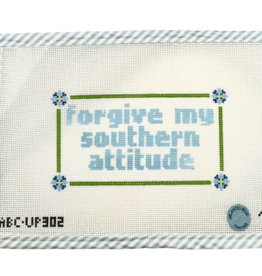 Canvas FORGIVE MY SOUTHERN ATTITUDE  ABCUP302  7.5X4.25"