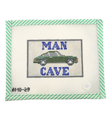 Canvas MAN CAVE - GREEN PORSCHE  AMD29  6X4"
