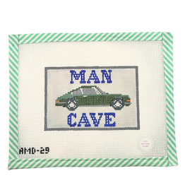 Canvas MAN CAVE - GREEN PORSCHE  AMD29  6X4"