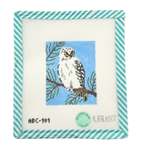 Canvas BIRD SERIES -SNOWY OWL  ABC101  4X5"