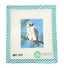 Canvas BIRD SERIES -SNOWY OWL  ABC101  4X5"