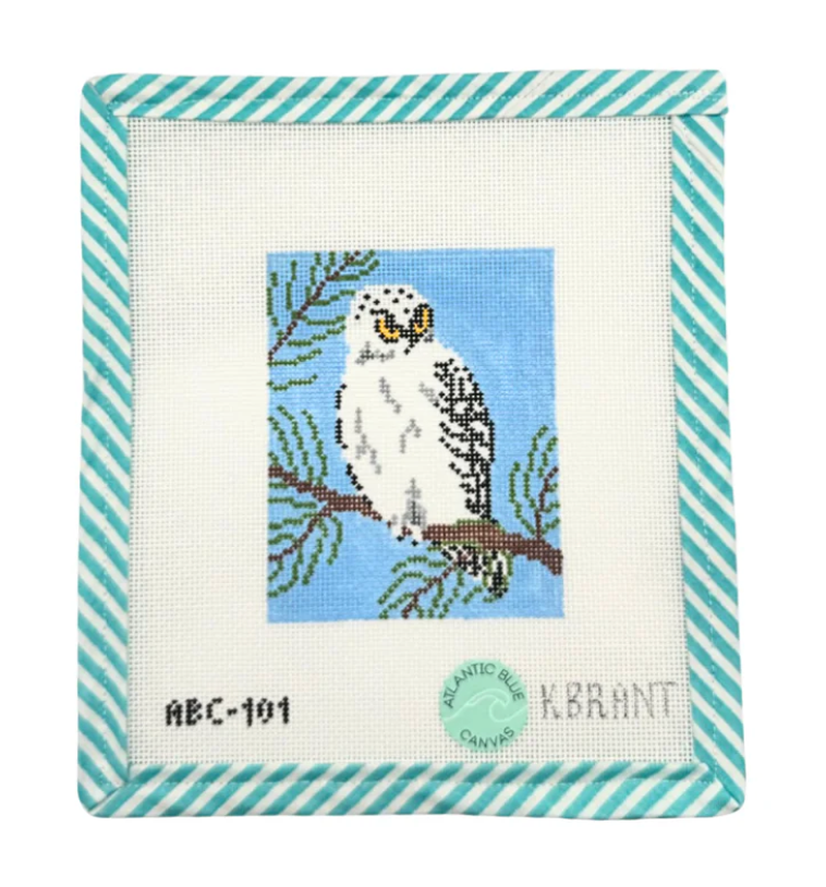 Canvas BIRD SERIES -SNOWY OWL  ABC101  4X5"