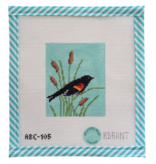 Canvas BIRD SERIES -RED WING BLACKBIRD  ABC105  4X5"