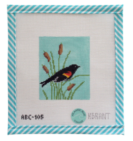 Canvas BIRD SERIES -RED WING BLACKBIRD  ABC105  4X5"