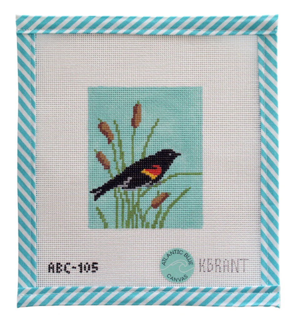 Canvas BIRD SERIES -RED WING BLACKBIRD  ABC105  4X5"