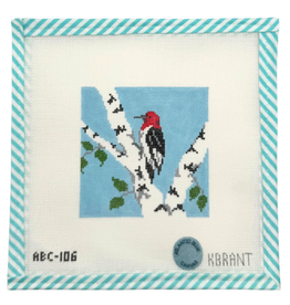 Canvas BIRD SERIES -WOODPECKER  ABC1065  4X4"