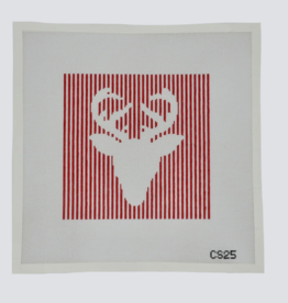 Canvas HOLIDAY DEER  CS25  7.5X7.5"