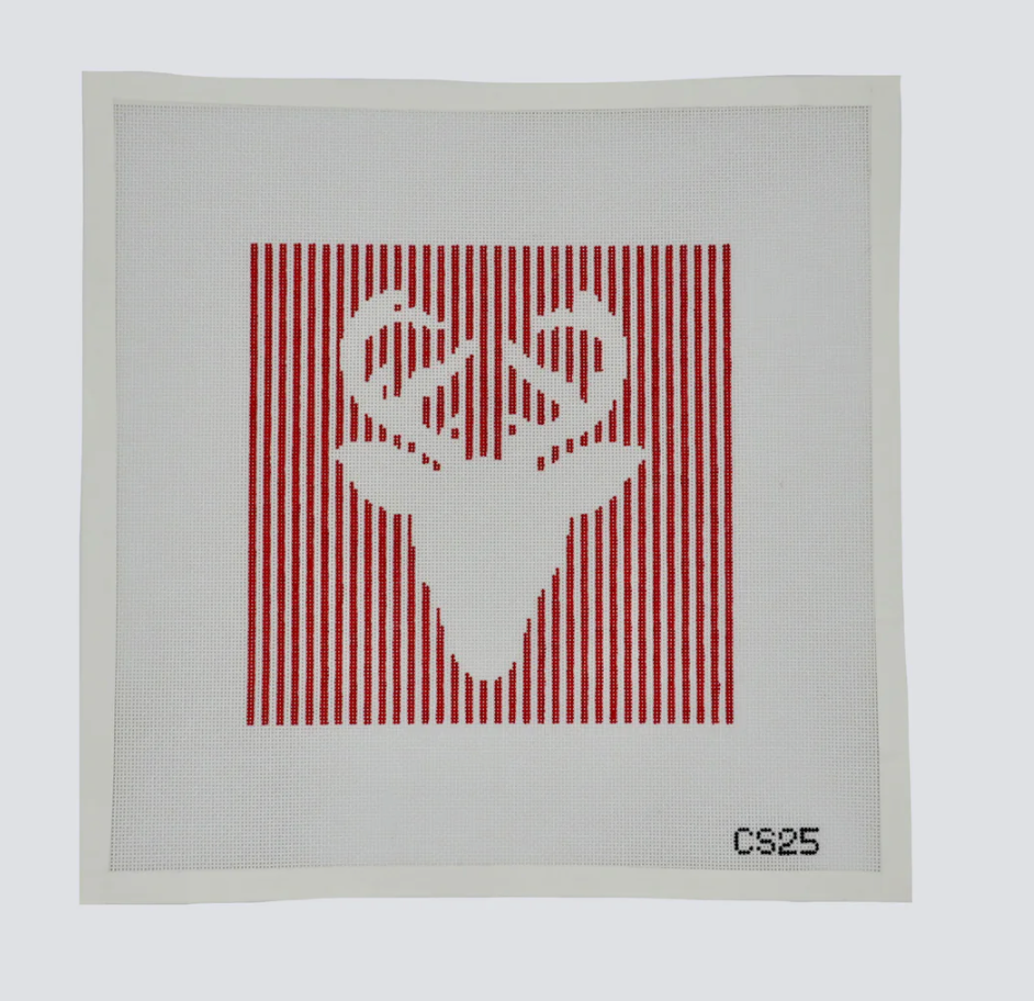 Canvas HOLIDAY DEER  CS25  7.5X7.5"