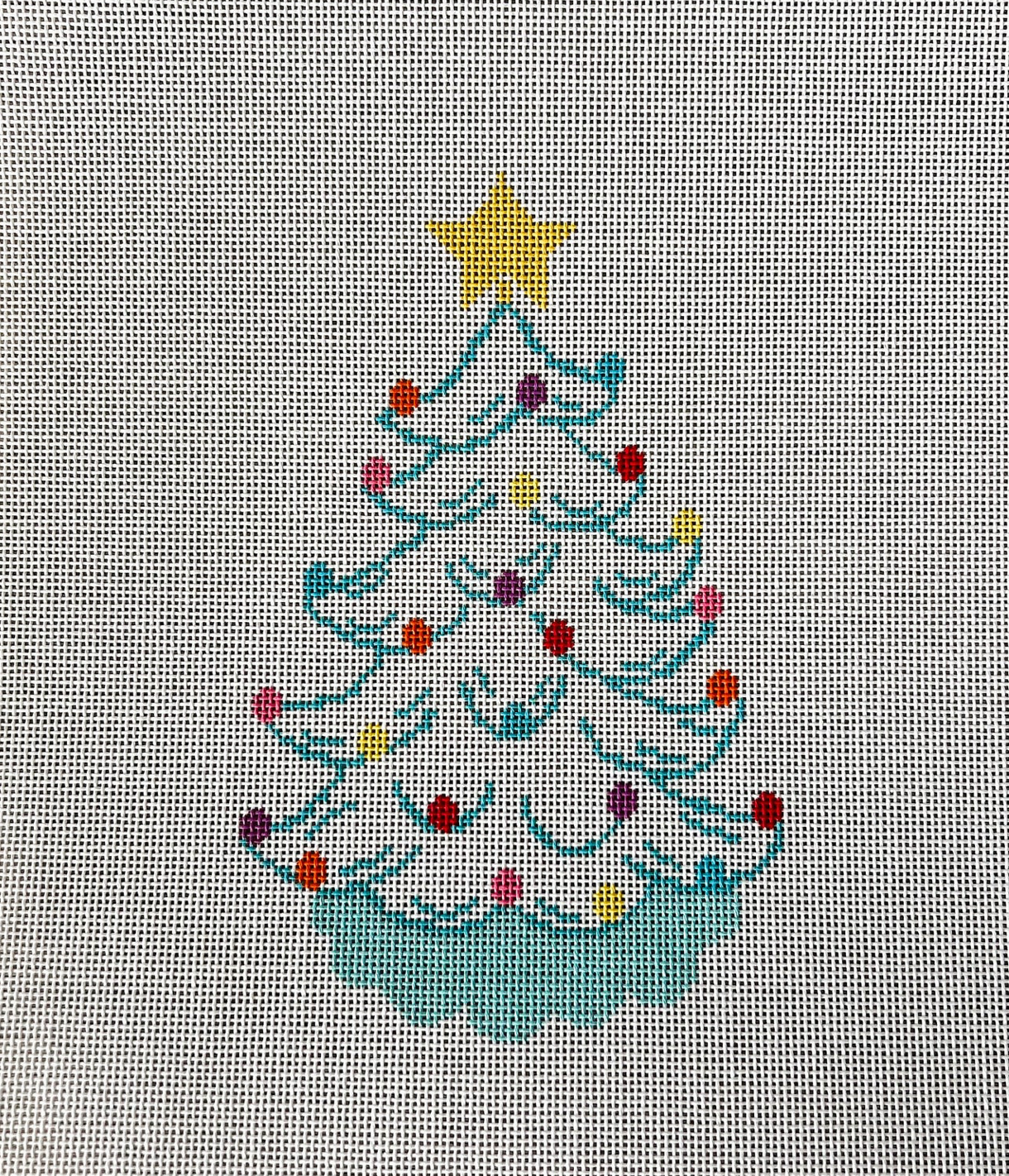 Canvas VINTAGE CERAMIC TREE - WHITE   K105   7X4.5"