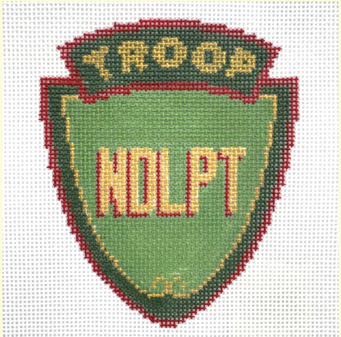 Canvas TROOP NDLPT  - CLASSIC GREEN   CLV026CG  3.5X4"