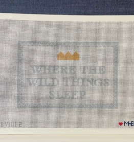 Canvas WHERE THE WILD THINGS SLEEP  BBY102    7.25X5.25"