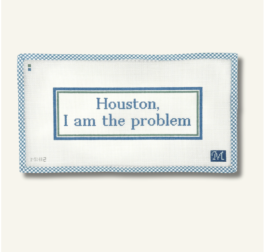 Canvas HOUSTON, I AM THE PROBLEM  MN12  12.2X4.3"