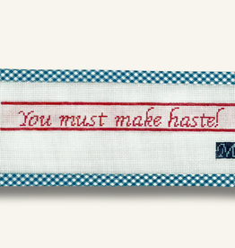 Canvas MAKE HASTE KEY FOB    MN23 12.2X4.3"