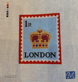Canvas LONDON HRH   MN82  4.4X3.7"