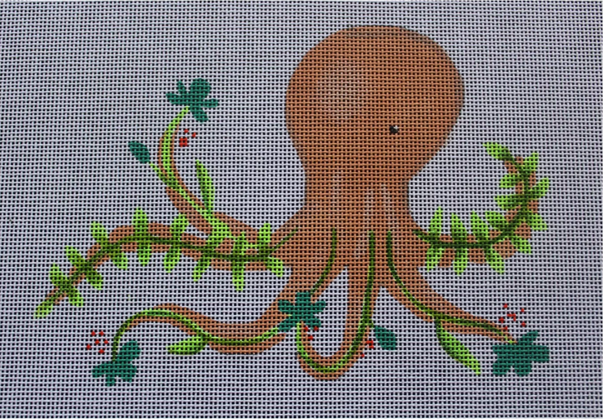 Canvas OCTOPUS FLORAL  ME55  4.75X6.75"