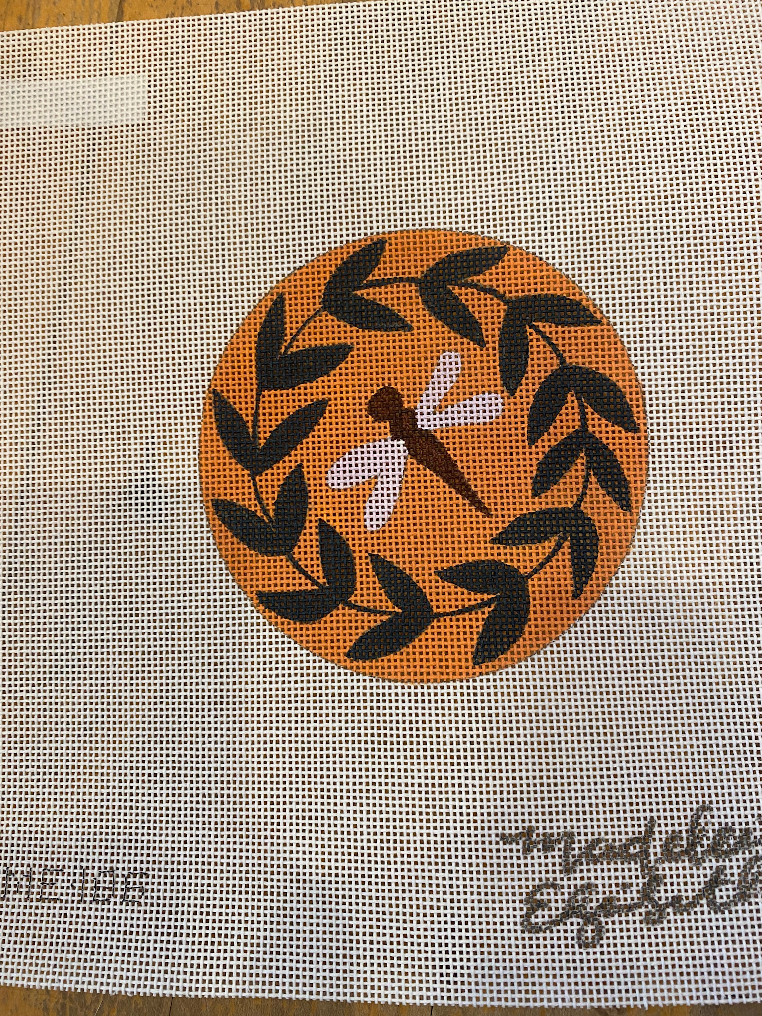 Canvas DRAGONFLY   ROUND  ME186  4" ROUND