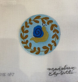 Canvas SNAIL  ROUND  ME187  4" ROUND