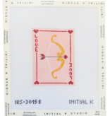 Canvas LOVE CARDS - CUPID BOW  IKS3015B    3X4"