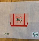 Canvas MINI TOTE - CANDY CANE CRUSH PINK  TLM90