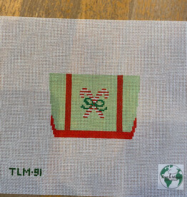 Canvas MINI TOTE - CANDY CANE CRUSH PISTACHIO  TLM91