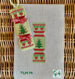 Canvas CHRISTMAS CRACKER  - CANDLELIT TREE   TLM74  1.5X5"
