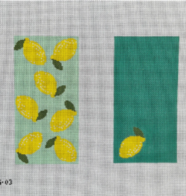 Canvas LEMONS EYE GLASS CASES - 2 SIDED  EG03