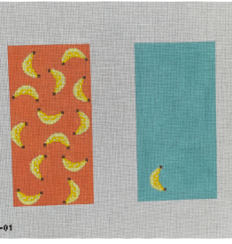 Canvas BANANAS  EYE GLASS CASE - 2 SIDED  EG01