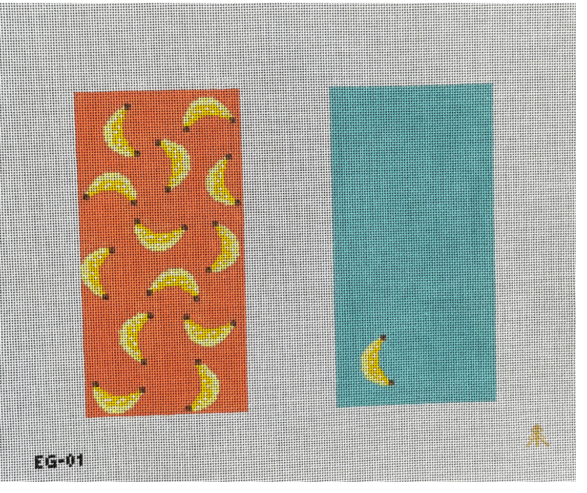Canvas BANANAS  EYE GLASS CASE - 2 SIDED  EG01