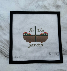 Canvas IN THE GARDEN  K27   4"SQUARE
