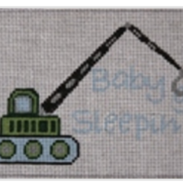 Canvas CRANE  BABY SLEEPING  DHG237   5X7"