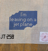 Canvas I'M LEAVING ON A JET PLANE  -  PASSPORT COVER   JT258