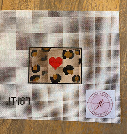 Canvas LEOPARD   - TAG INSERT    JT167  2x3"