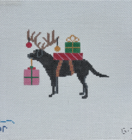 Canvas SPECIAL DELIVERY - BLACK LAB   G7  4X3.25"