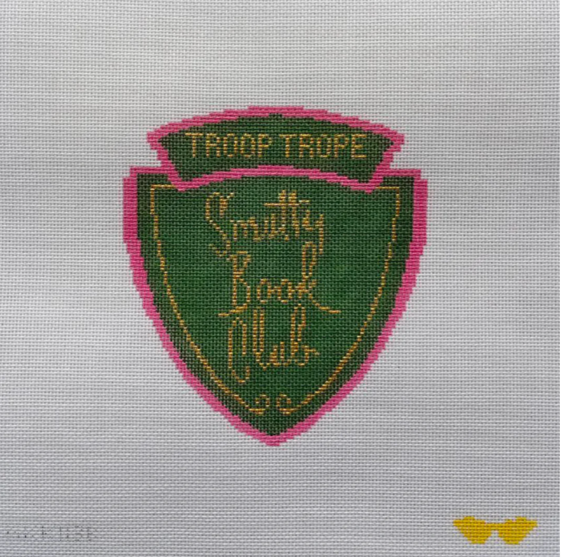 Canvas TROOP TROPE SMUTTY BOOK CLUB NKK113B   5X5.5"