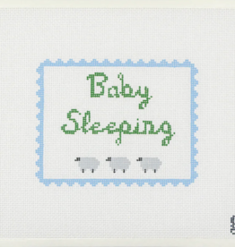 Canvas BABY SLEEPING  BLUE  GP0318  6.5X5"