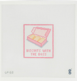 Canvas BISCUITS WITH THE BOSS  GP68   3.25X3.75"