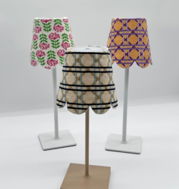 Canvas LAMPSHADE -RED BOW MISTLETOE  P&PRS2   14X16"