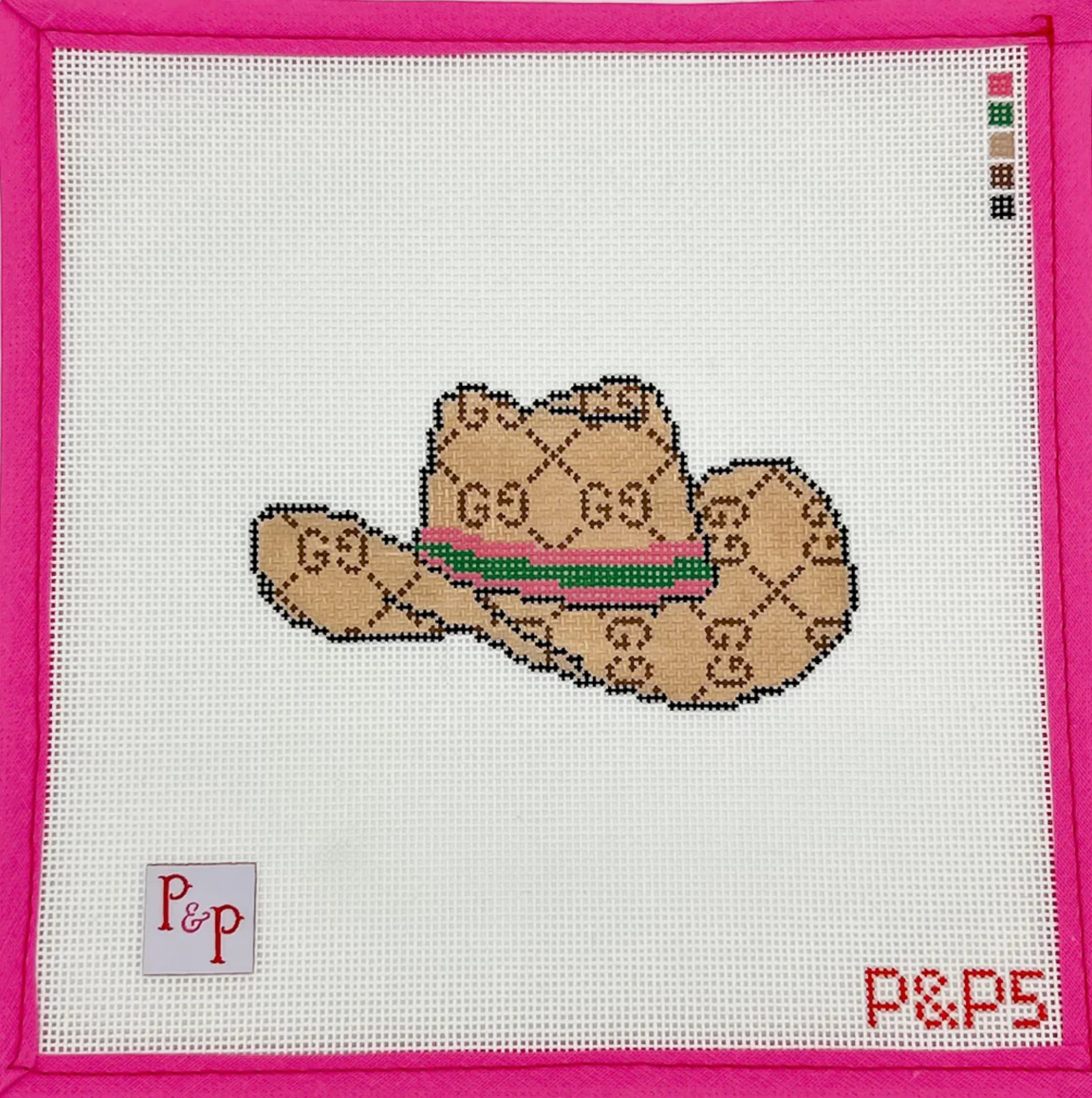 Canvas COUTURE COWGIRL  P&P5  4.5X3"