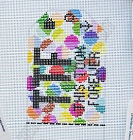 Canvas HEDGEHOG RETRO LUGGAGE TAG -ECS THIS TOOK FOREVER    3X5"